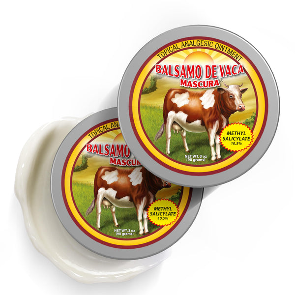 BALSAMO DE LA VACA MASCURA - Methyl Salicylate 10.5% Topical Analgesic | 3 Oz