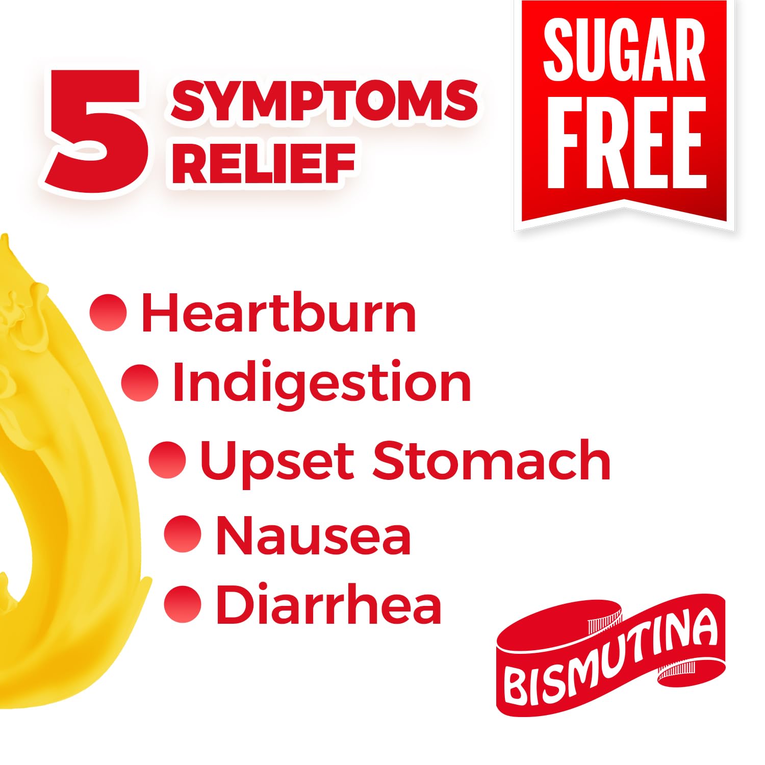 BISMUTINA Bismuth Subsalicylate Liquid,Sugar-Free Over-The-Counter Stomach Medicine for Fast Relief of Nausea
